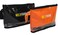 MELOTOUGH 12 inch Zipper Tool Pouch, Multipurpose Small Tool Bag Carry Case For Small Tools - Storage Pouches, Accessories for all your need orgainzation (Black &amp;Orange)