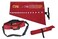 BULL TOOLS 16 Pocket Wrench Roll with Carry Bag Hand Crafted, Heavy Weight Water Proof Ballistic Polyester Oxford Canvas Metric &amp; SAE Wrenches, Tools Bag Organizer Roll Up Pouch - Red