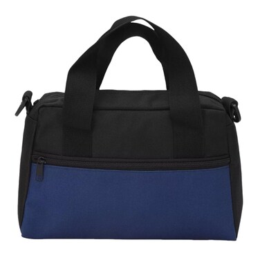 BLIRITEL 16 Inch Wide Mouth Tool Bag, Oxford Tool Tote Bag for Men, Large Capacity Handbag for Electricians, Multi-function Tool Organizer Pouch Storage Wrenches Pliers (Black/Blue -16 Inch)