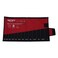 Wrench &amp; Tool Roll Up SAE Pouch Organizer Bag 13 Pocket Handmade Waterproof PVC Laminated Ballistic Polyester Canvas for Craftsman Portable Tool Bag Easy Grip - Red/Black