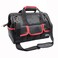 15-Inch Tool Bag Wide Mouth Tool Tote Bag with Zipper Inside Pockets for Tool Storage Red