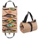 Kosibate Tool Roll up Bag,Rolling Tool Bag, Canvas Wrench Organizer &amp; Tool Pouch, 5 Zippered Tool Pockets - For Electricians Wrench Tool Roll Organizer (Tan)