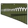 ROCKCOON Wrench Roll Organizer 16 Pockets, Wrench Pouch Roll Up with Water Proof Oxford Cloth, Tool Roll Bag for Wrenches Organization, Green