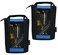 MELOTOUGH Utility Canvas Zipper Tool Bag - Fastener Bag Heavy Duty Mesh Window, Hanging Grommets (Blue 2 pack&iuml;&frac14;&permil;