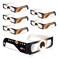 QONBINK Solar Eclipse Glasses Approved 2024, (6 Pack) CE and ISO 12312-2:2015(E) Certified Solar Eclipse Observation Glasses, Safe Shades for Direct Sun Viewing