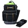 MELOTOUGH Tool Belt Pouches Electrician Tool Pouch with Belt Clip, Utility Top Drawstring Organizer Tool Pouch Bag for HVAC, Carpenter, Plumber