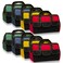 8 Pcs Tool Bag for Men Women Waterproof Heavy Tool Tote Multi Pockets Large Capacity Storage Tool Bag Hard Bottom Tool Tote for Various Tools Electrician Carpenter (Multicolor,16 Inch)