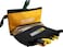 Melo Tough Multi Tool Pouch Small Tool Bag Zipper Bag Zipper Pouches, Durable Storage Organizer Tote Bag 2 Pack (Black&amp;Yellow)