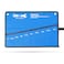 HELAKLS 10 Pockets SAE Wrench Tool Roll Up Pouch Utility Heavy Duty Canvas Tool Organizers Bag Blue