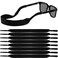 Konohan 8 Pack Men Women Neoprene Sunglass Straps Floating Soft Eyeglass Strap Safety Eyewear Retainer, Neoprene Material for Sports Outdoors Water Activities Adventures, Fit Most Glasses (Black)