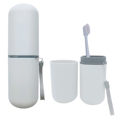 Toothbrush Travel Case, Travel Toothbrush Holder Portable Toothbrush Toothpaste Storage Container for Traveling Business Camping School Bathroom