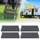 WATERWICH RV Step Covers Rugs 4 Pack RV Camper Step Covers with Install Hooks Fit 22 Inch RV Stairs for RV Mobile Home Campers Trailer Vans