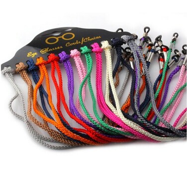 esowemsn 1Set(12Pcs) Colorful Nylon Safety Adjustable Eyeglass Cord Reading Sunglass Neck Strap Eyewear Retainer Rope Holder (stylish1)