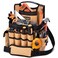 Tool Belt Bag   LOKASS Canvas Electrician Tool Pouch   23 Pockets&amp;Loops for Tool Organizer   Utility Pouch with Adjustable Belt and Shoulder Strap for Men/Women/Carpenter/Electricians/Constructors