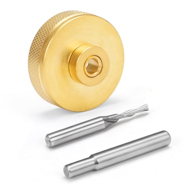New Upgraded 9500 Router Inlay Kit, Router Inlay Bushing Kit, Solid Brass Inlay Kit for 1/4 Templates