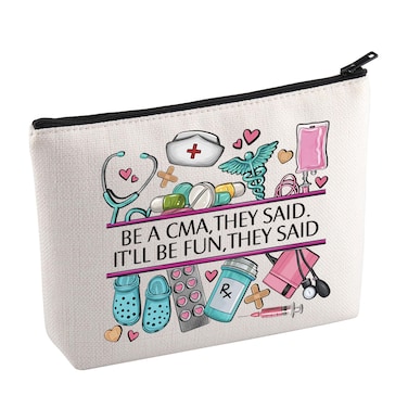KUIYAI CMA Appreciation Toiletry Bag Best Certified Medical Assistant Ever Cosmetic Bag Nursing Gift CMA Nurse Life Gift New CMA Gift (BeA CMA Mup)