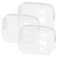 sogiv 3Pcs TSA Approved Toiletry Bag, Clear Travel Toiletry Bag, Clear Makeup Bag, Waterproof Travel Makeup Cosmetic Bag, Carry On Airport Airline Quart Size Travel Bag for Women Men (White)