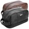 emissary Leather Travel Toiletry Bag for Men, Water Resistant Travel Toiletry Organizer Dopp Kit, Large Capacity Travel Kit for Men, Shaving Bag for Travel Accessories - Black