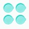 Leadigol 4PCS Silicone Cake Pan Cake 6 Inch Non-Stick Baking Tool Quick Release Baking Pans for Layer Cake Cheese Cake Rainbow Cake and Chocolate Cakes
