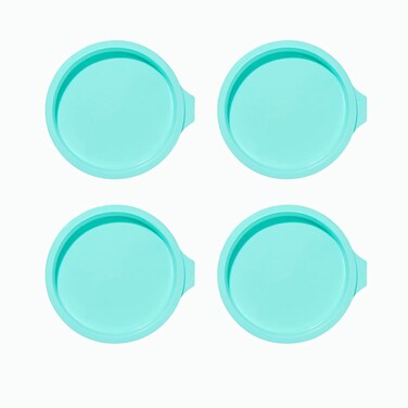 Leadigol 4PCS Silicone Cake Pan Cake 6 Inch Non-Stick Baking Tool Quick Release Baking Pans for Layer Cake Cheese Cake Rainbow Cake and Chocolate Cakes