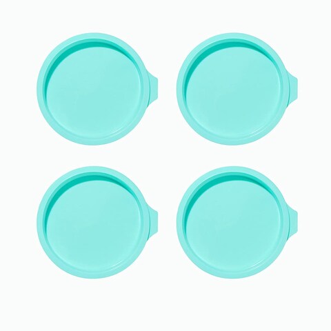 Leadigol 4PCS Silicone Cake Pan Cake 6 Inch Non-Stick Baking Tool Quick Release Baking Pans for Layer Cake Cheese Cake Rainbow Cake and Chocolate Cakes
