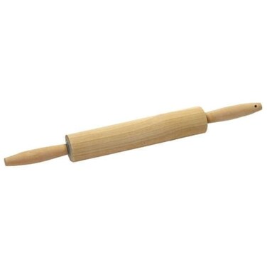 Rocky Mountain Goods Large Classic Wood Rolling Pin with Handles - 17&acirc;&euro; Rolling Pin for Dough, Baking, Pizza, Cookies, Pie - Moisture Resistant Wood - Easy to Clean