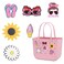 Elieke Charms for Bogg Bags, PVC Rubber Totes Inserts Charms Accessories for Women Beach Bag Tote Handbag Decoration (Bunlife Series)