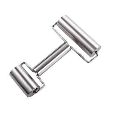 Vctitil Pizza Dough Pastry Making Bakery Roller Non-Stick Rolling Pin Stainless Steel With Handle Kitchen Utensils Tool