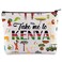 LEVLO Kenya Travel Cosmetic Bag Kenya Souvenir Gift Take Me To Kenya Zipper Pouch Bag For Traveler (Take Me To Kenya)