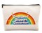 kdqua Emotional Support Coworker Makeup Bag, Coworker Leaving Gifts Work Gifts for Coworker, Coworker Thank You Gifts Employee Appreciation Gift Linen Cosmetic Bag Zipper Travel Toiletry Bag
