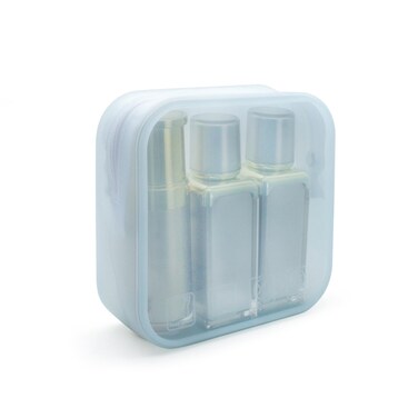 WisePoint Toiletry Bag, Silicone Makeup bag Toiletry Bag with Handle, Portable Cosmetic Bag Toiletry Bags for Travel, Fitness, Swimming (blue)