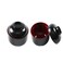 Leadigol Miso Soup Bowl With Lid Traditional Japanese style Melamine Noodle Rice Miso Soup Bowls Black and Red Bowl Large Capacity Noodles Bowl