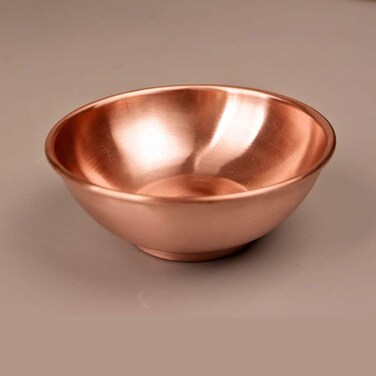 EnerMagiX Copper Bowl for Kitchen,5.5inch Pure Copper Double-Layer Thick Cereal Bowls,Rice Bowls,Soup Bowls