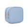XIAOLER Small Makeup Pouch, Double Zipper Cosmetic Bag, Travel Makeup Bag, Cute Makeup Bag for Purse, Mini Toiletry Bag (blue)