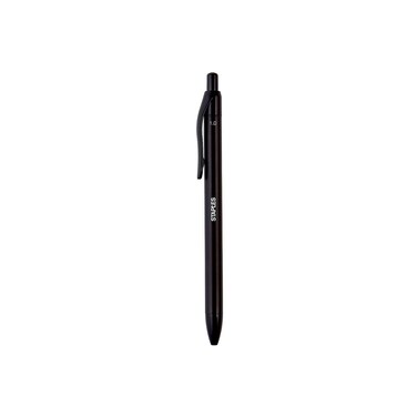 STAPLES Aura Retractable Ballpoint Pens, Medium Point, Black Ink, 36/Carton (29091VS)