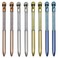 Maydahui 12 PCS Halloween Pen Skull Heads Shape Ballpoint Pens Retractable Bling Rhinestones Pen Colorful Crystal Quicksand Pens Black Ink for School Party Home