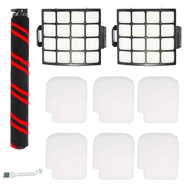 YOKYON Brushroll &amp; Foam Felt Filters Replacement Compatible with Shark Stratos Upright Vacuum with DuoClean PowerFins AZ3002 &amp; AZ3000W AZ3000
