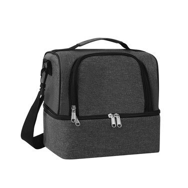 ELXXROONM Lunch Bag for Women and Men - Reusable, Leakproof, and Insulated Double Deck Design for Picnic, Hiking, Beach, Work and Office Use