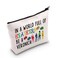 MEIKIUP Heather Musical Inspired Makeup Bag Musical Theatre Lover Gift Broadway Musical Gift In A World Full Of Heathers Be A Veronica Travel Toiletry Bag (Be A Verona Bag)