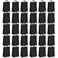 Cunno 30 Pcs Hook and Loop Insulated Bags for lunch Bulk Black Reusable Cooler Bags Waterproof Bags Bulk with Foil Thermal for Women Men Office Picnic Travel
