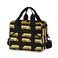 Glaphy Yellow School Bus Pattern Lunch Bag Insulated Lunch Box Food Container Meal Prep Cooler Handbag for School Office Outdoor Picnic