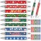 Cholemy 72 Pcs Christmas Pens Christmas Gel Pens Bulk Christmas Retractable Pen 1 mm Black Ink Ballpoint Colorful Xmas Gift Cute School Supplies Stationery for Party Favors Office Home Household