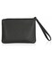 4.5 x 6.5 Clutch Stadium Approved, Leather Coin Purse for Women Wristlet Money Pouches for Cash Car Change with Zipper Lipstick Holder, Extra Small Makeup Bag for Purse Organizer Insert, Black