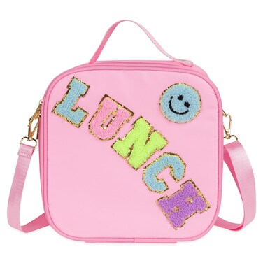 Linkidea Lunch Tote Bag, Cartoon Pattern Lunch Box Bag, Portable Reusable Lunch Box Container for Picnic or Camping, Compatible with B.Box, Sunhanny, Pedeco, QQKO, Xgxn Lunch Box (Pink)