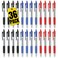 1InTheOffice Retractable Ballpoint Pen, Medium Point, 1.0mm, 12 Black, 12 Blue &amp; 12 Red Pens, 36 Pack