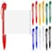 Trandraft 12 Pcs Rollout Paper Pen Retractable Pullout Banner Pen for School Office Multicolor Ballpoint Pen with Paper Scroll Inside, 6 Colors