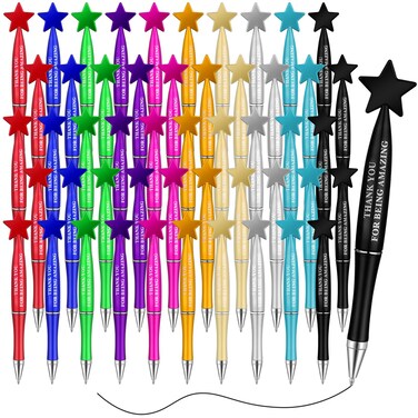 Sayglossy 100 Pcs Inspirational Ballpoint Pens Bulk Employee Appreciation Pen Gifts Thank You for Being Amazing Thumbs up Ballpoint Pen with Black Ink for Coworker Teacher Office Supplies