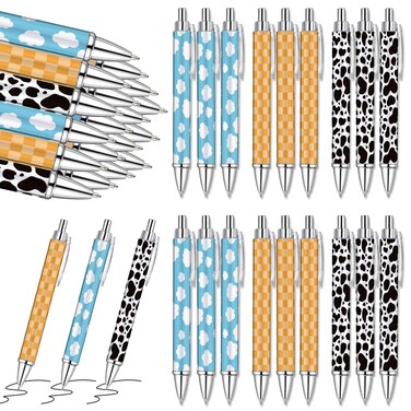 Sayglossy 30 Pcs Ballpoint Pens Retractable Toy Inspirational Pens Ink Pens for Writing Goodie Bags Fillers for Birthday Party Favors Office Supply Valentines Gift