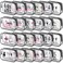 Abbylike 24 Pcs Waterproof Cosmetic Bag 7 x 4.7 x 2.4'' Makeup Bag Cosmetic Toiletry Zipper Pouch Clear Zipper Case for Women(Dance)