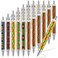 Eersida 36 Pcs Black History Month Pens African Kente Print Ballpoint Pens Kente Retractable Ball Pens Juneteenth Fist Freedom Day Pens Gifts for Office Classroom Party Favors